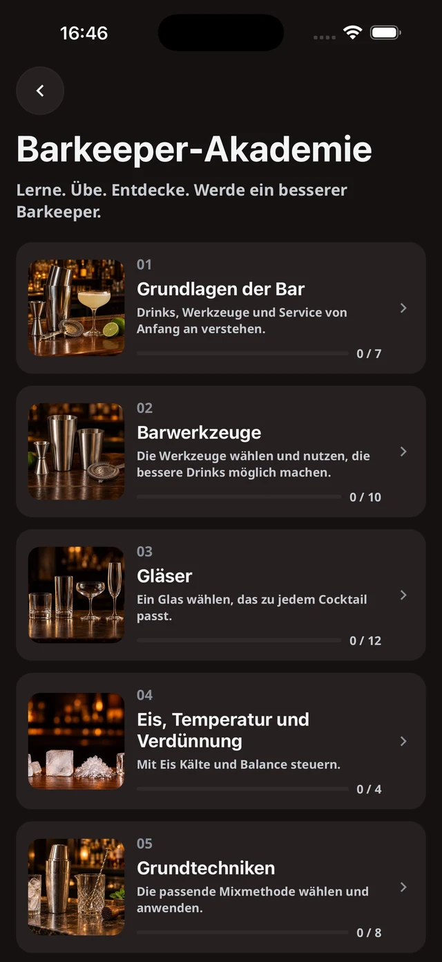 Barkeeper-Akademie