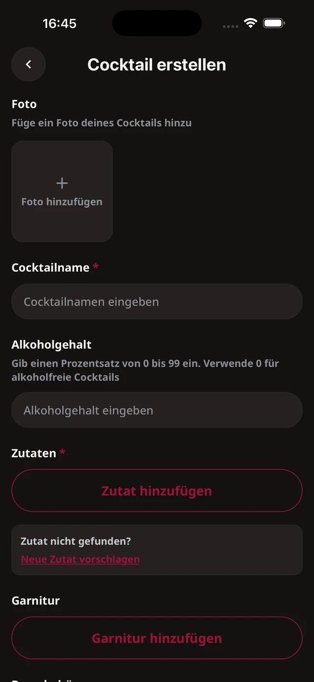Eigene Rezepte erstellen