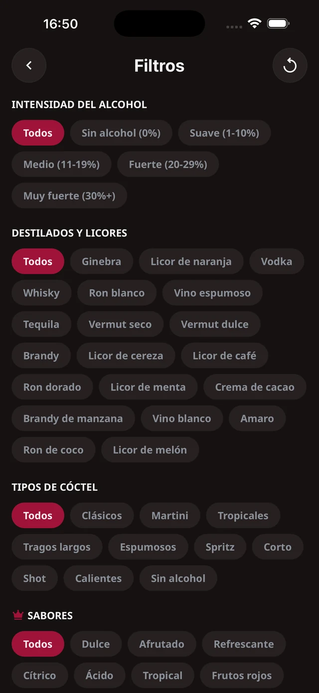 Búsqueda y filtros