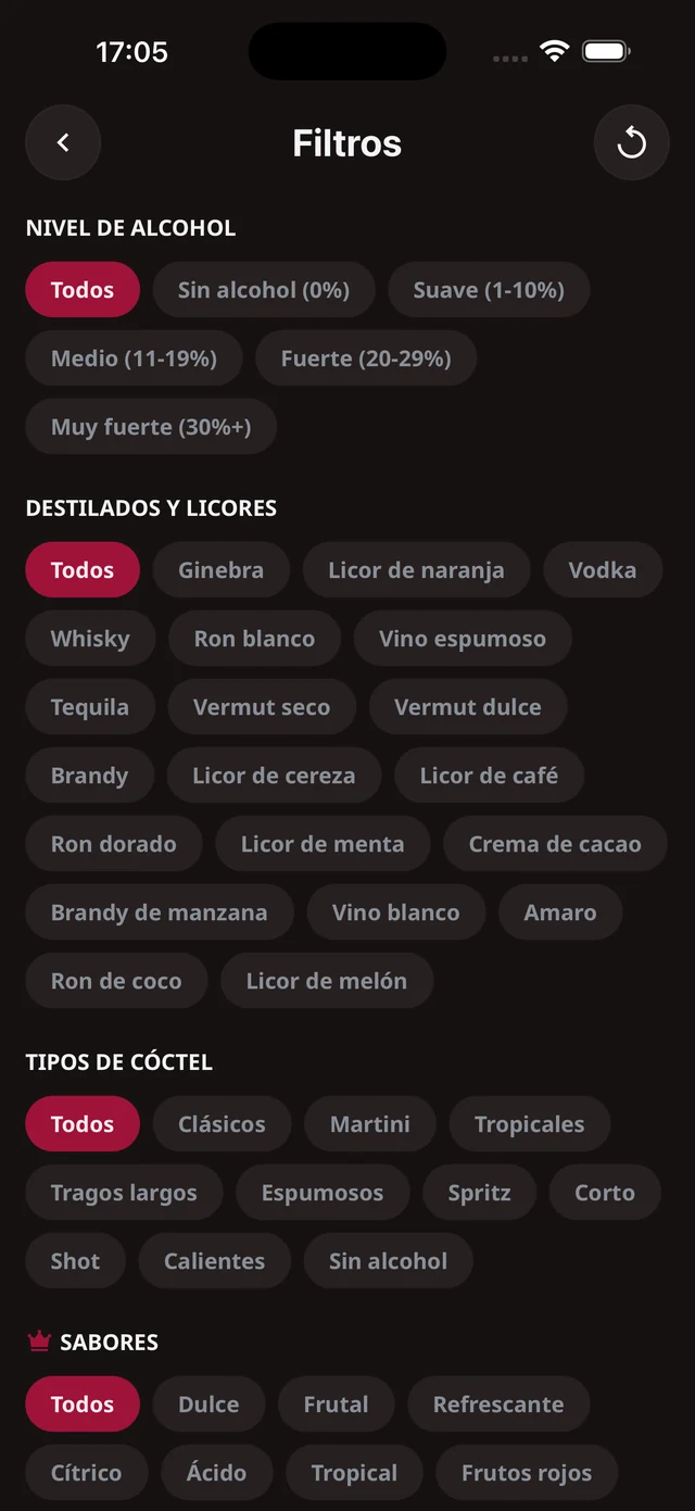 Búsqueda y filtros