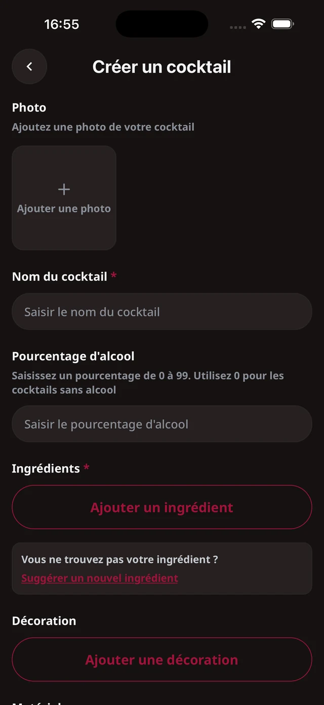 Créez vos recettes