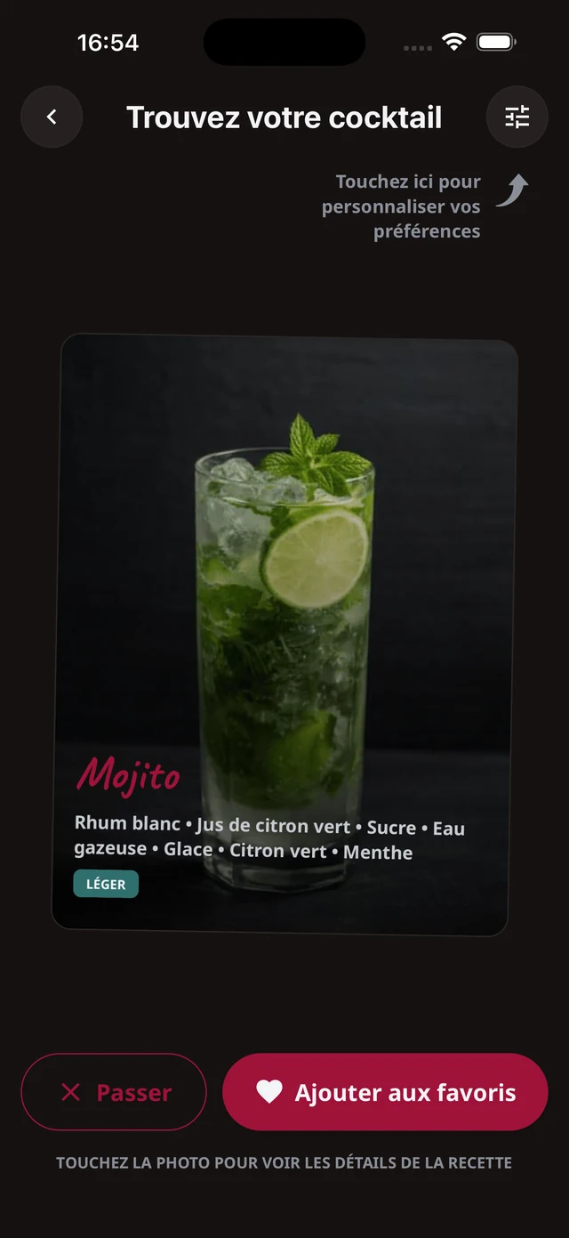Trouvez votre cocktail