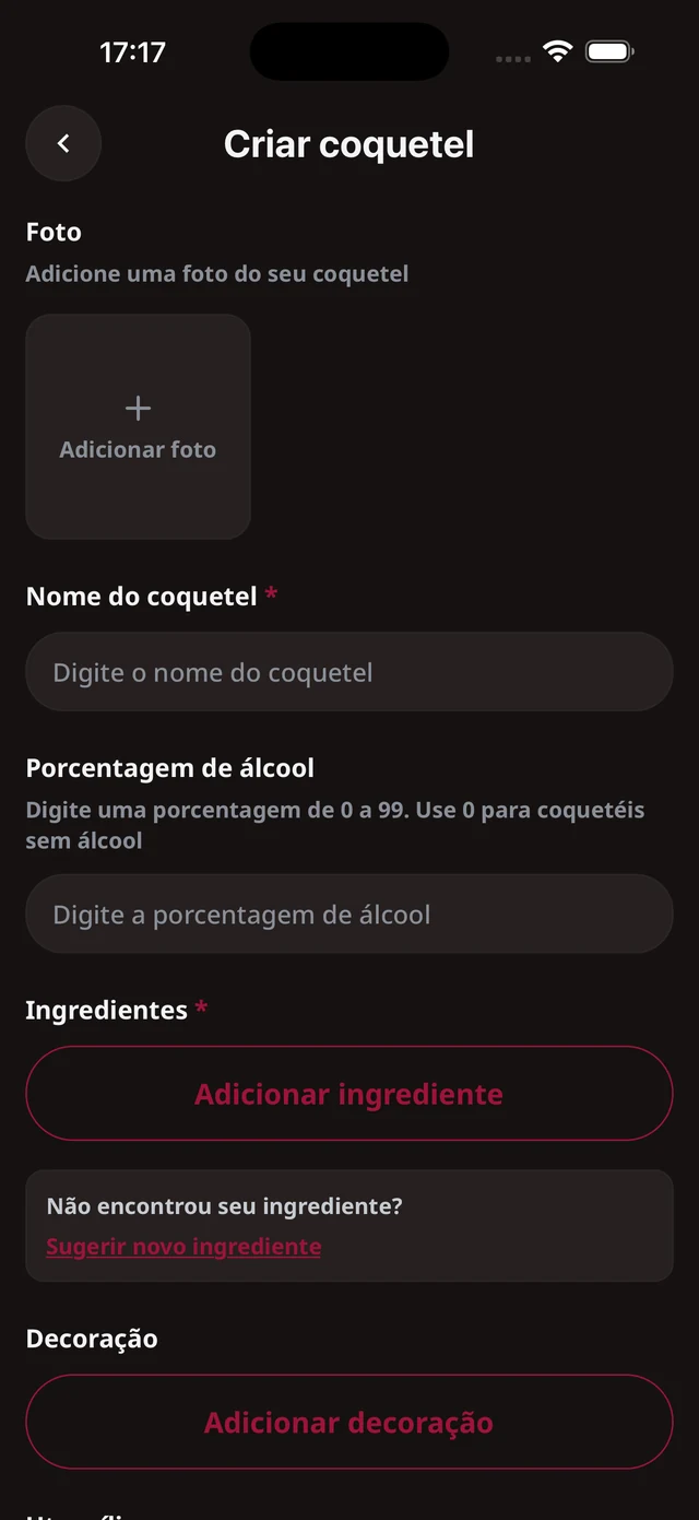 Suas próprias receitas