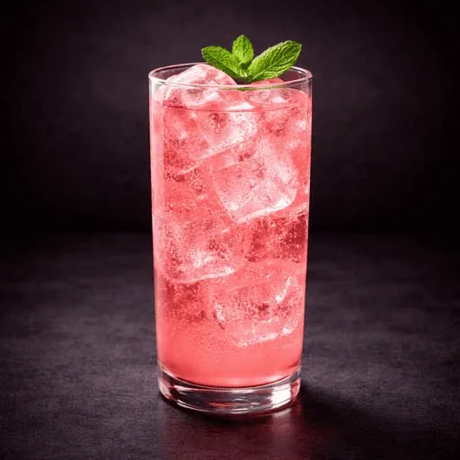 Cocktail Soda al mirtillo rosso