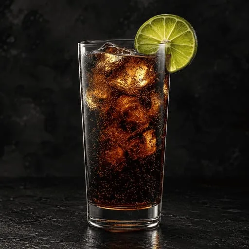 Gin and Cola cocktail